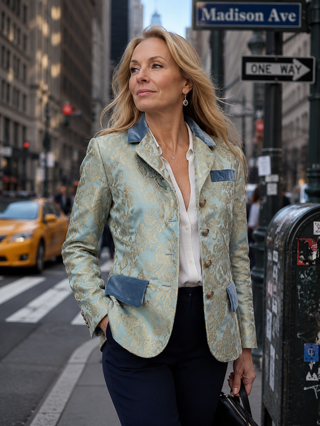 Madison Avenue Brocade Blazer